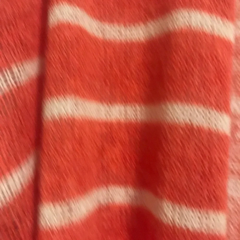 Beautiful Like New Orange & White Striped Kimono - Picture 3 of 3